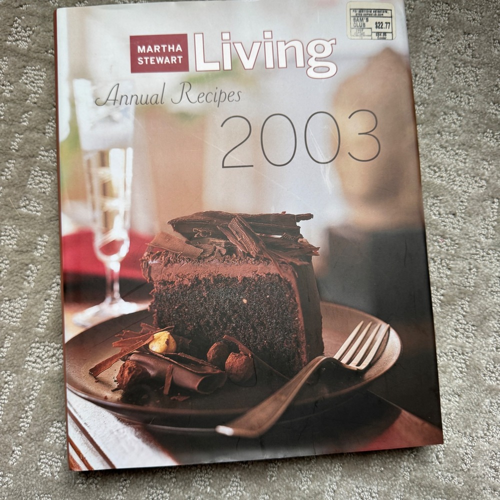 Martha Stewart Living Annual Recipes 2003 Hardcover Cookbook 500+ Recipes